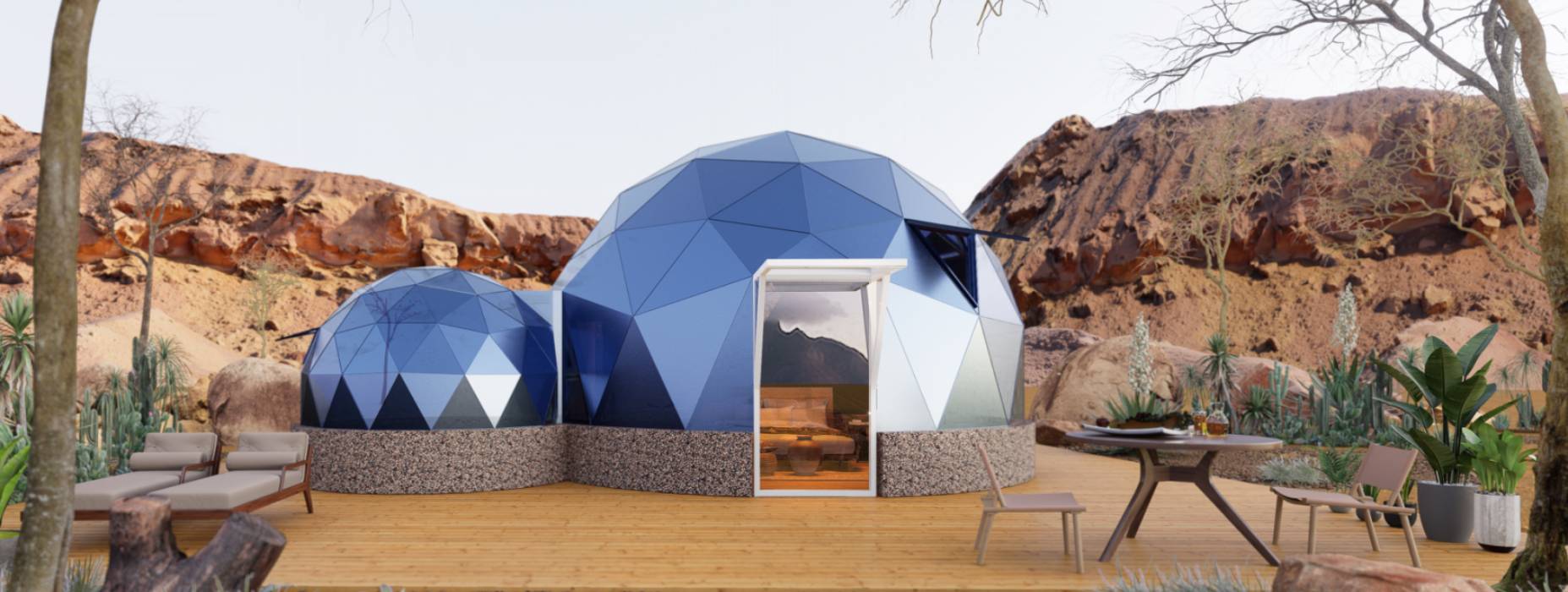 巴里坤球形智能光伏玻璃星空房